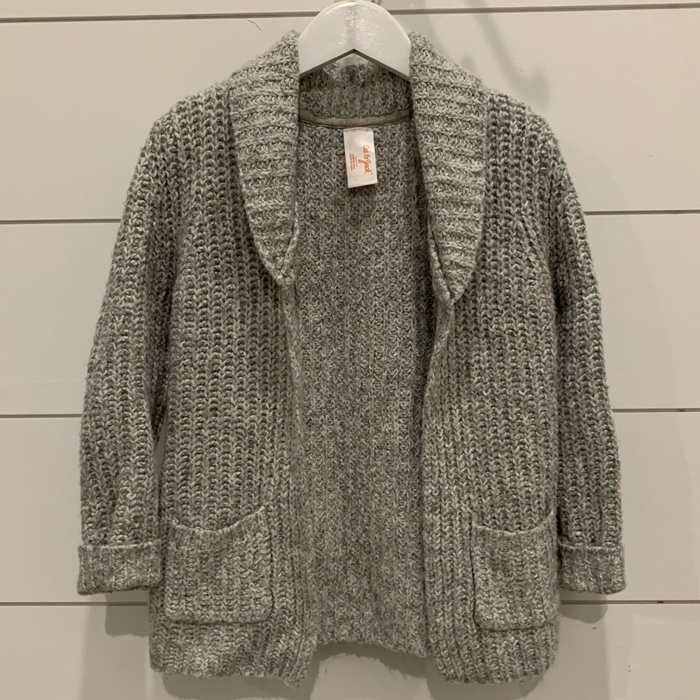 Cat & Jack Size 4T Grey Knit Sweater